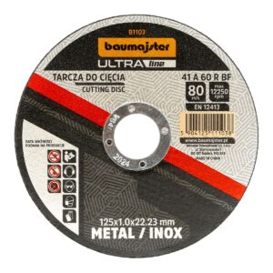 BAUMAJSTER ULTRA LINE Tarcza do cięcia metal/INOX 125x1,0mm