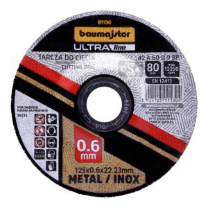 BAUMAJSTER ULTRA LINE Tarcza do cięcia metal/INOX 125x0,6mm